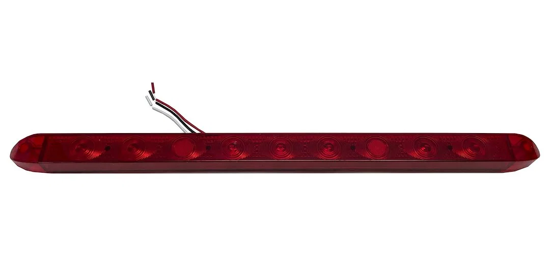 RS-17-RED – RACESPORT LT Tailgate Light - LED, 17 Inch Light Bar Red Lens Red Brake Signal LED Red Housing